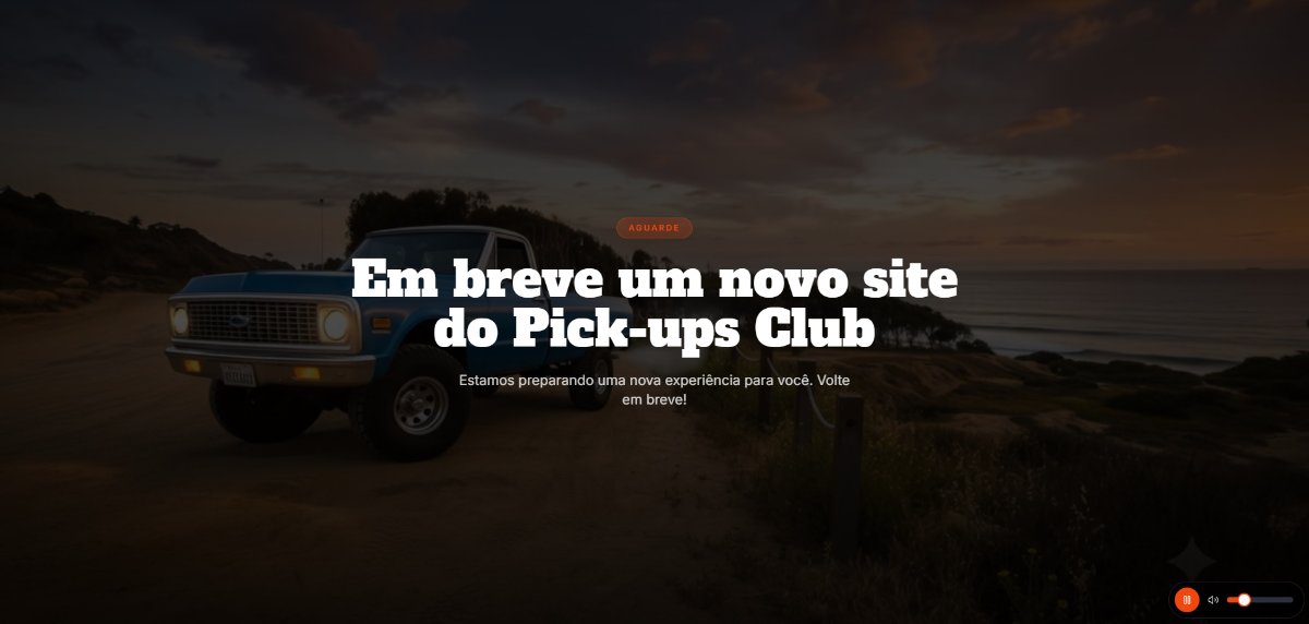 Screenshot do projeto Pick-ups Club