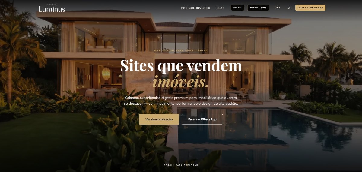 Screenshot do projeto Studio Luminus Imóveis
