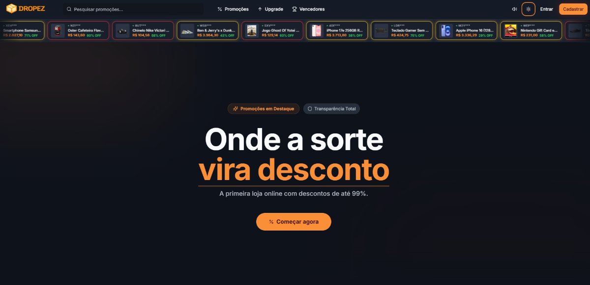 Screenshot do projeto Dropez